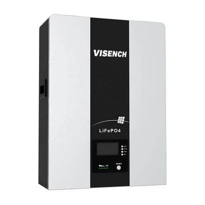 Visench 3.2V 3.7V 48V 10kwh Power wall 50Ah 100Ah 200Ah Solar Energy Battery Lithium Ion Battery Lifepo4 Storage Batteries Pack