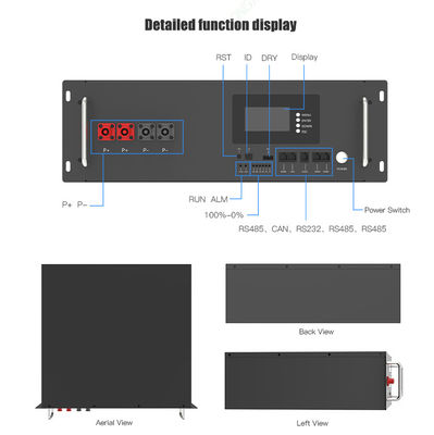 High Voltage 48V 51.2V 70Ah 100Ah 1kw 5kw 10kw  50kw Multi-function Rack Mounted battery stapler and nailer