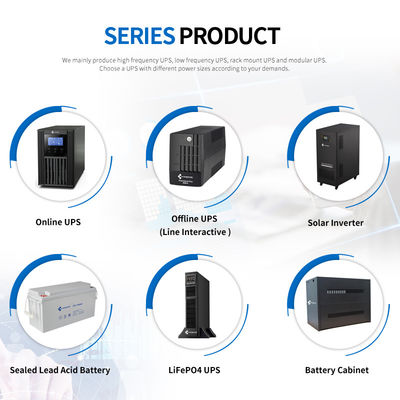 Size mm 656 x405 x817 Visench Giant 3p1p 10KVA-40KVA Industrial Digital Low Frequency UPS