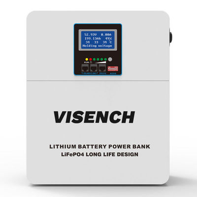 벽에 장착 24v 100ah 5kw 10kw 20kw Lifepo4 리?? 이온 에너지 저장 배터리 가정용 태양광 시스템 재충전 패키지
