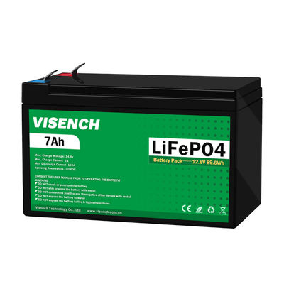 비센치 OEM ODM 프리스마틱 12V 3000 사이클 라이프 12.8V 7Ah 리?? 이온 라이프포4 배터리 팩