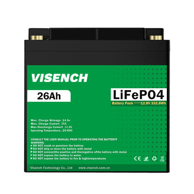 비센치 베스트셀러 미국 독일 영국 캐나다 12.8v 26Ah 딥 사이클 12볼트 리?? 이온 배터리 12V 26ah LiFePO4 배터리