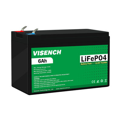 비센치 CE 인증 12.8V 6Ah 재충전 배터리 LiFePO4 납산 리?? 이온 배터리 12V 6Ah