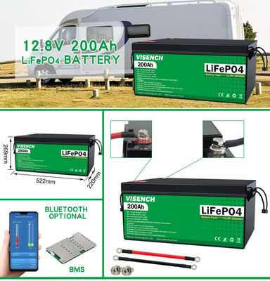 비센치 직접 공장 12V 24V 100Ah 120Ah 200Ah 심 6000 사이클 배터리 태양 리온 에너지 저장 배터리