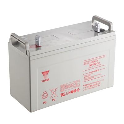 YUASA NP120-12 12V 120Ah UPS 배터리 재충전 가능한 최고 에너지 저장 유지보수 태양 시스템 / 전기 전력용 VRLA 배터리