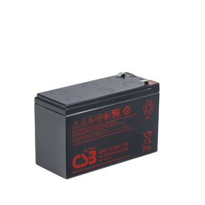 CSB 배터리 UPS123607 12V 360W 7Ah 고성능 충전 가능한 유지보수 무료 VRLA 7Ah 배터리 UPS 데이터 센터