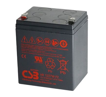 CSB 배터리 HR1227W 12V 27W 재충전 가능한 유지보수 없는 납산 AGM 배터리