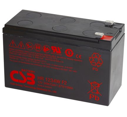 CSB 배터리 HR1234W 12V 34W 12V 9Ah 재충전 가능한 유지보수 없는 납산 AGM 9Ah 배터리