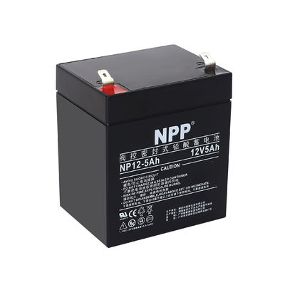 NPP NP12-5Ah 최고 에너지 저장 유지 보수 무료 재충전 가능 밀폐 납 산 12V 5Ah 배터리