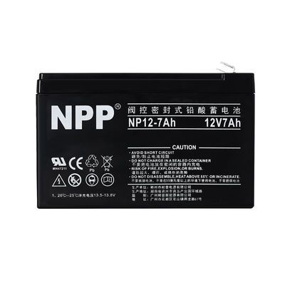NPP NP12-7Ah 재충전 가능한 밀폐 된 납 산 12V 7Ah 배터리