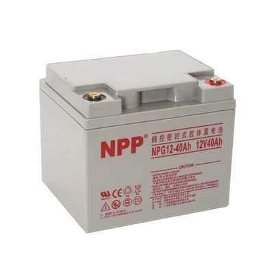 NPP NPG12-40Ah 최고 에너지 저장 유지 보수 무료 재충전 가능 밀폐 된 납 산 12V 40Ah 배터리