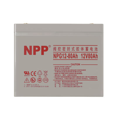 태양광 발전 시스템용 NPG12-80Ah 12V 80Ah 재충전 젤 배터리