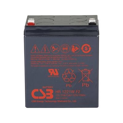 CSB 배터리 HR1221W 12V 21W 전기 발전용 고성능 재충전 가능한 납산 건조 배터리