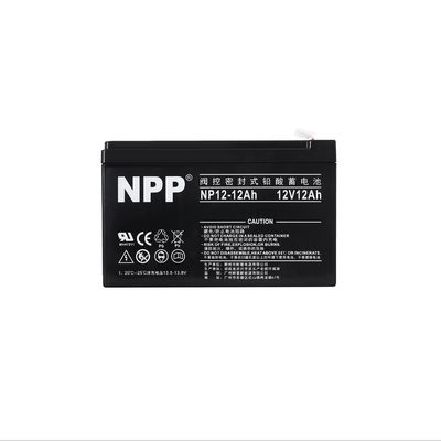 NPP NP12-12Ah 최고 에너지 저장 유지 보수 무료 재충전 가능 밀폐 납 산 12V 12Ah 배터리