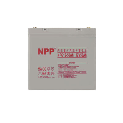NPP NPG12-50Ah 재충전 가능한 젤 딥 사이클 배터리 밸브 조절 된 납 산성 배터리 저장 젤 배터리