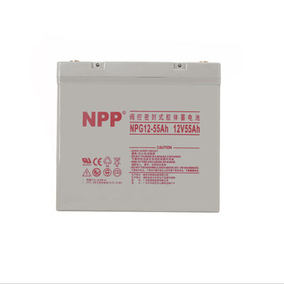 NPP NPG12-55Ah 최고 에너지 저장 유지 보수 무료 재충전 가능 밀폐 된 납 산 12V 55Ah 배터리