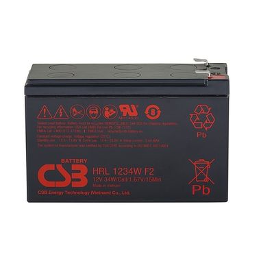 CSB HRL1234W 배터리 12V 34W 밀폐 된 납산 배터리 고속 장수 젤 배터리