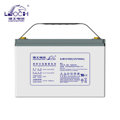 전기 에너지 1.2 Wh 12V100AH 레오치 DJM12100 유지 보수 무료 납 산성 젤 배터리 충전 가능 및 내구성