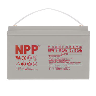 NPP NPG12-100 UPS 전력 에너지 저장 태양 젤 배터리 납 산성 배터리 12V 100Ah 젤 배터리