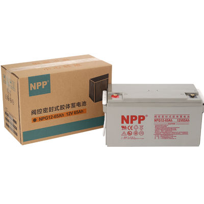 NPP NPG12-65Ah 재충전 가능한 AGM 중량 딥 사이클 NPP 젤 VRLA 배터리
