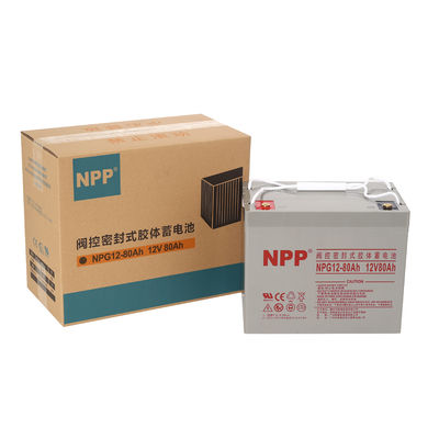 태양광 발전 시스템용 NPG12-80Ah 12V 80Ah 재충전 젤 배터리
