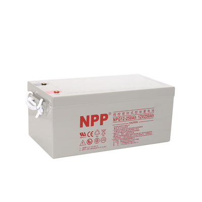 NPP NPG12-250Ah 재충전 젤 배터리 딥 사이클 12V 250Ah 젤 배터리