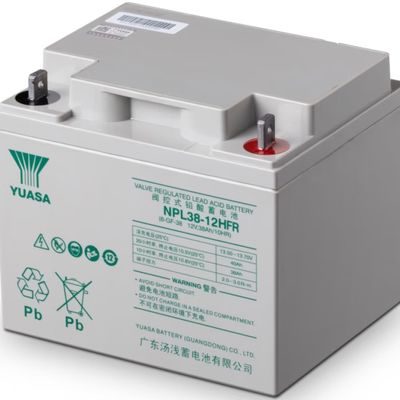 YUASA NPL38-12 12V 38Ah UPS 배터리 재충전 가능한 VRLA YUASA 젤 배터리